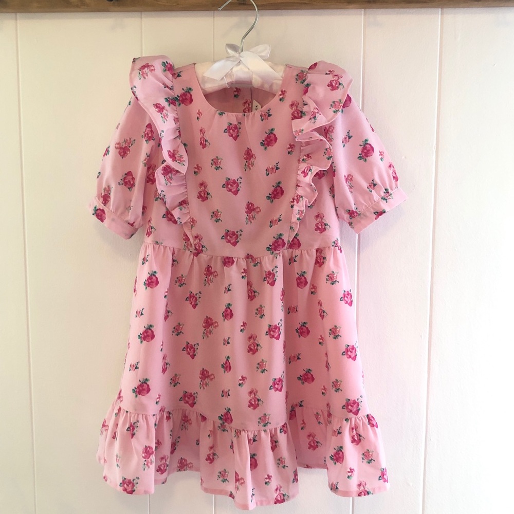 Janie and Jack Rose Ruffle Dress